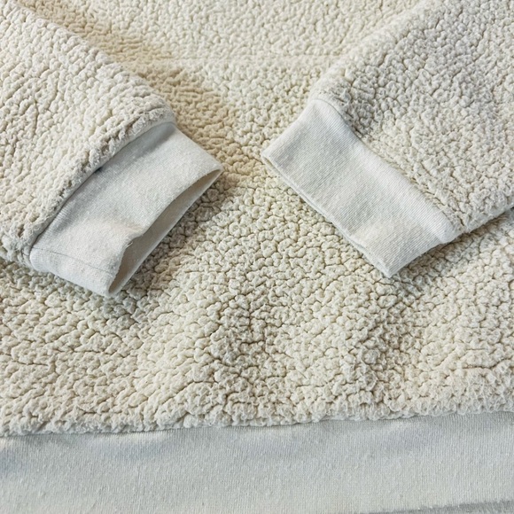 GHOST LIFESTYLE CREAM COLORED TEDDY HOODIE SIZE MEDIUM - Picture 12 of 12